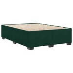 vidaXL Cadre de lit sans matelas vert foncé 140x200 cm velours