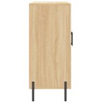 vidaXL Buffet chêne sonoma 90x34x80 cm bois d'ingénierie