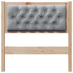 vidaXL Tête de lit Autre Marron et gris clair 75 cm Bois massif en pin