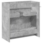 vidaXL Meuble sous lavabo de salle de bain Gris béton