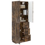 vidaXL Ensemble de Meubles 2 Pièces Chêne fumé Bois d'ingénierie