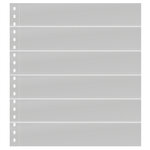Feuilles de classement Omnia Lindner à 6 bandes pour timbres-poste. Fond - Blanc