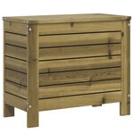 vidaXL Salon de jardin 10 Pièces bois de pin imprégné