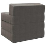 vidaXL Canapé-lit pliable Gris clair 200 x 70 x 15 cm