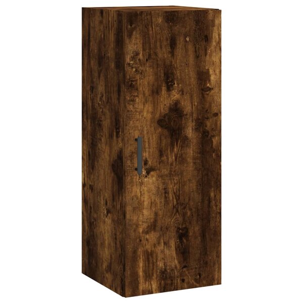 vidaXL Armoire murale chêne fumé 34 5x34x90 cm