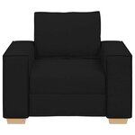 vidaXL Canapé Fauteuil Noir 100x78x84 cm Tissu