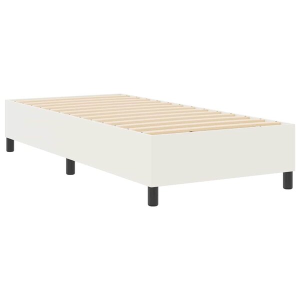 vidaXL Lit à ressort Crème 80x200 cm en tissu velours côtelé