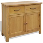 vidaXL Buffet 90 x 33 5 x 83 cm Bois de chêne massif
