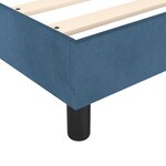 vidaXL Cadre de lit bleu foncé 80x200 cm velours