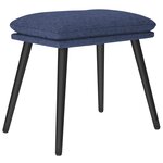 vidaXL Repose-pied Bleu 45x29 5x35 cm Tissu