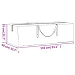 vidaXL Sacs de rangement pour coussins de jardin 2 Pièces noir