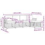 vidaXL Ensemble de canapés d'extérieur 5 pc Naturel et Beige