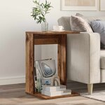 vidaXL Table d'appoint Bois ancien 40 x 38 x 62 5 cm Bois d'ingénierie