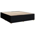vidaXL Cadre de lit sans matelas noir 180x200 cm tissu