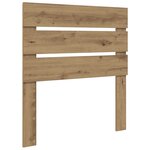 vidaXL Cadre de lit Chêne artisan 100 x 200 cm Bois de pin massif