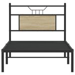 vidaXL Cadre de lit sans matelas chêne sonoma 90x190 cm