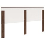 vidaXL Tête de lit Chêne brun 200 cm Bois d'ingénierie