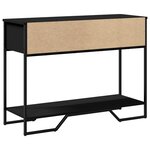 vidaXL Table console noir 100x35x74 5 cm bois d'ingénierie