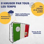 Best Sporting 11053-11064 - But de football 213 x 152 x 76 cm en noir avec cible de tir "Italie"