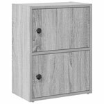 vidaXL Bibliothèque sonoma gris 40x24x52 cm bois d'ingénierie