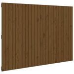 vidaXL Tête de lit murale Marron miel 159 5x3x110cm Bois massif de pin