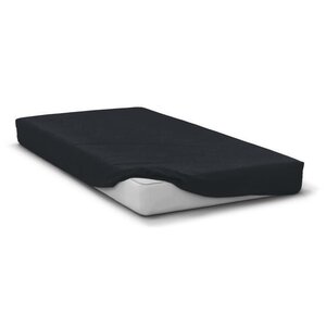 Drap housse microfibre 82 g - 140 x 190 cm - Bonnet 30 cm - Noir