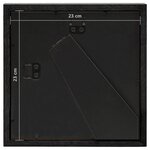 vidaXL Cadres photo 3D 3 Pièces Noir 23x23 cm pour photos 13x13 cm