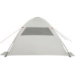 vidaXL Tente de plage gris imperméable