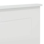 vidaXL Tête de lit Blanc brillant 150 cm Bois d'ingénierie