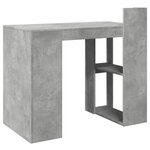 vidaXL Bureau gris béton 103 5x56 5x94 cm bois d'ingénierie
