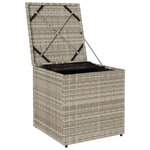 vidaXL Boîte de rangement extérieure Gris clair et gris foncé