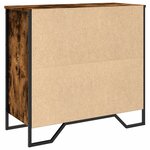 vidaXL Buffet chêne fumé 79 5x35 5x74 5 cm bois d'ingénierie