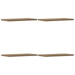 vidaXL Étagères murales 4 Pièces chêne artisanal 40x20x1 5 cm