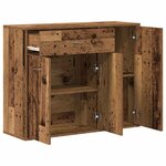 vidaXL Buffet vieux bois 88x30x70 cm bois d'ingénierie
