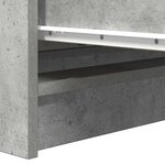 vidaXL Buffet gris béton 80x35x99 cm bois d'ingénierie
