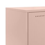 vidaXL Buffet rose 68 5x38 5x107 cm acier
