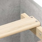 vidaXL Cadre de lit sans matelas gris béton 160x200 cm
