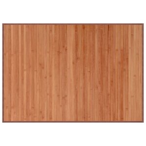 vidaXL Tapis rectangulaire marron 70x100 cm bambou
