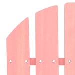 vidaXL Chaise de jardin Adirondack Bois de sapin massif Rose