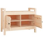 vidaXL Banc d'entrée 80x40x60 cm Bois de pin massif