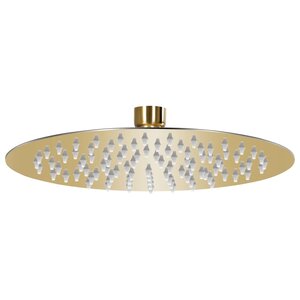 vidaXL Pomme de douche pluie Acier inoxydable 20 cm Ronde Doré