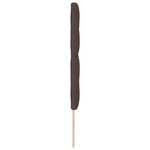 Tête de lit capitonnée marron foncé 160 cm en tissu