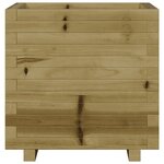 vidaXL Jardinière 50x50x49 5 cm bois de pin imprégné
