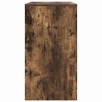 vidaXL Bureau Chêne fumé 77 5 x 43 x 79 cm Bois d'ingénierie