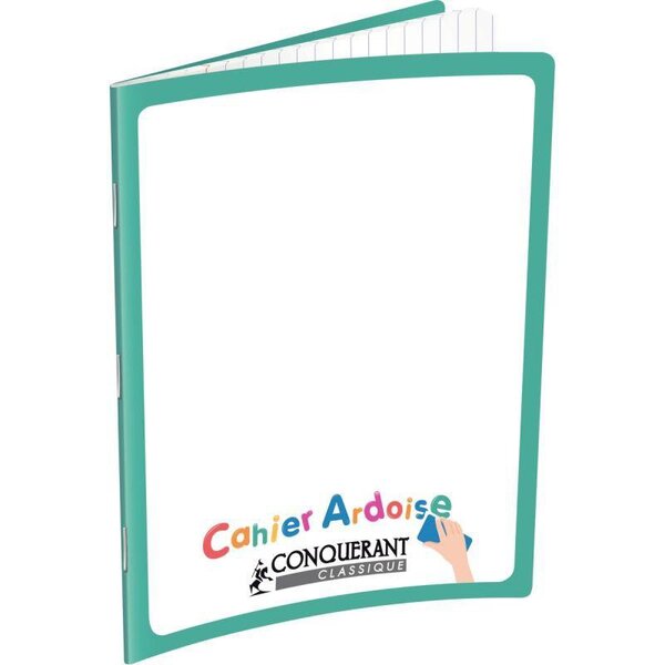 Cahier Ardoise 48 pages seyès 90 g  format 17 x 22 cm CONQUERANT