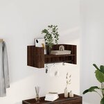 vidaXL Étagère murale chêne marron 70 5x35x30 5 cm bois d'ingénierie