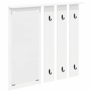 vidaXL Porte-manteau mural Blanc 84 x 10 x 80 cm Bois d'ingénierie