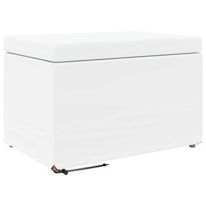 vidaXL Tabouret Blanc Cuir Synthétique et Bois Composite