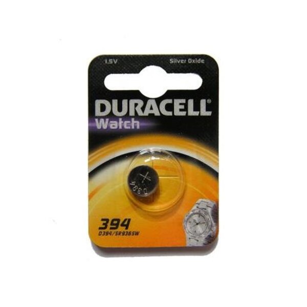 Blister de 1 Pile oxyde argent pour montres 'Watch' 394/380 SR 45 DURACELL