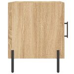 vidaXL Tables de chevet 2 Pièces chêne sonoma 40x40x50 cm bois ingénierie